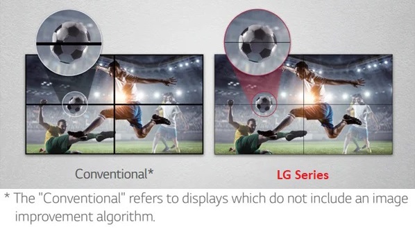 Màn hình ghép LG 55SVH7PF giảm khoảng cách màn hình