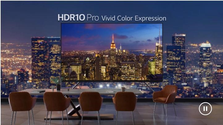 Biểu hiện màu sắc sống động được hỗ trợ bởi HDR