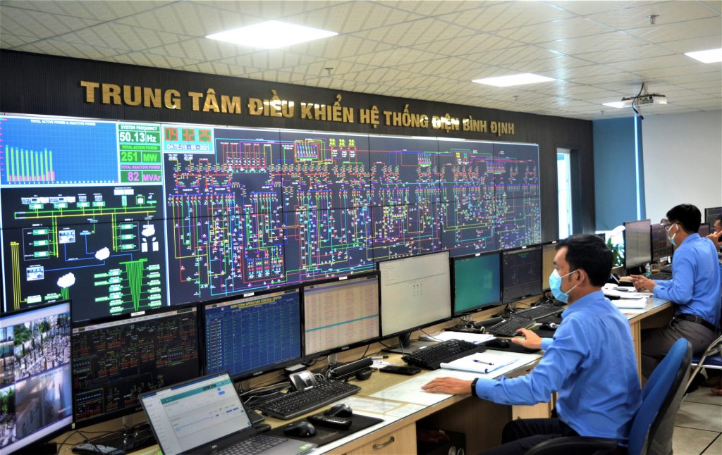 Trung tâm điều hành đô tại tỉnh Bình Định sử dụng hệ thống màn hình ghép LCD